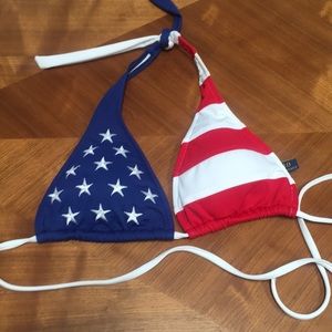 Ralph Lauren POLO bikini top American Flag medium